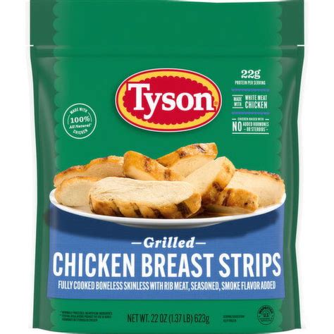 Tyson Frozen Grilled Chicken Breast Strips Smart Final