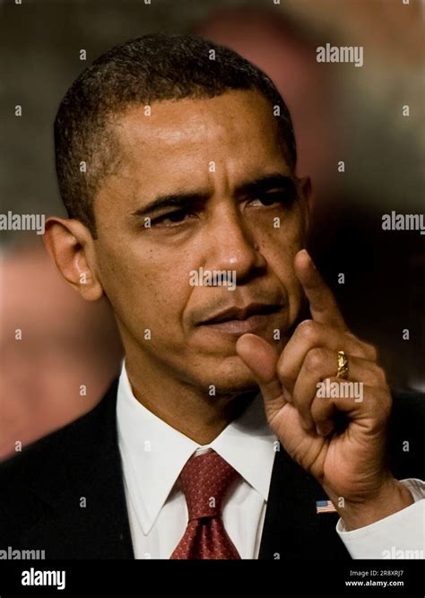 U S President Barack Obama Points His Finger During A Speech Delivered