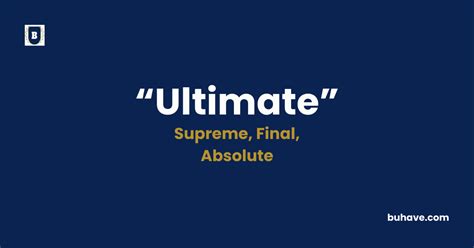 Ultimate Definition Of Ultimate By The Free Dictionary