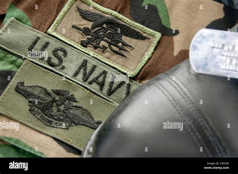 Uniform Patches Of U S Navy Seal Stock Photo Alamy