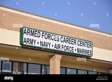 Us Armed Forces Career Center Recruitment Office Texas Usa Stock