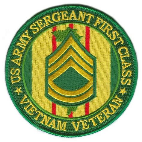 Us Army Sergeant First Class Vietnam Veteran Patch In Stock 11 73