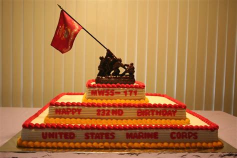 Usmc Birthday Ball Cake