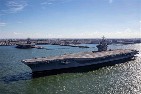Uss George H W Bush Pierside To Repair Fouled Seawater Systems Usni News