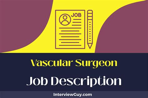 Vascular Surgeon Job Description Updated For 2026