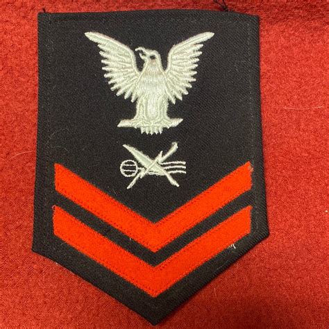 Vintage Us Navy Coast Guard Petty Officer 2Nd Class Teleman Sew On Vintage Us Navy Coast Guard Petty Officer 2Nd Class Teleman Sew On