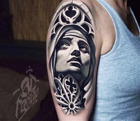 Virgin Mary Tattoo By A D Pancho Photo 24186 Virgin Mary Tattoo By A D Pancho Photo 24186