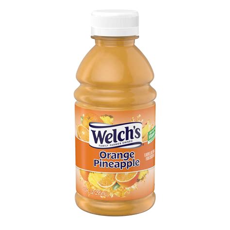 Welch Amp 39 S Orange Pineapple Juice Drink 10 Fl Oz On The Go Bottle