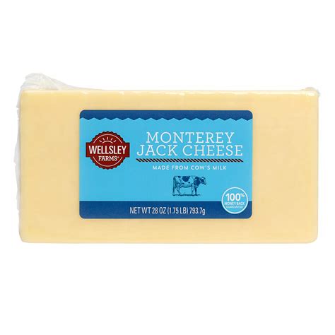 Wellsley Farms Monterey Jack Cheese 1 75 Lbs Bj S Wholesale Club