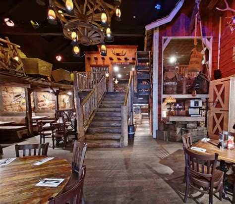 Western Themed Restaurant Western Cowboy Culture Brick Wall Beer Theme
