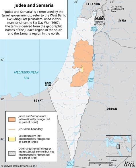 What Does The Term Judea And Samaria Mean History Israel West Bank Map Britannica