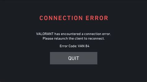 What Is Van 84 Error In Valorant? Quick Fix Solution