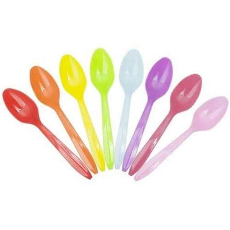 White Multi Color Disposable Plastic Spoons At Best Price In Ahmedabad
