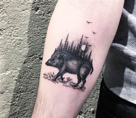Wild Boar Tattoo
