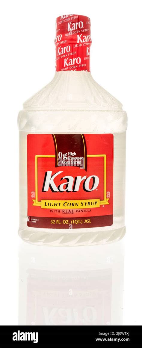 Winneconne Wi 19 March 2021 A Bottle Of Karo Light Corn Syrup On An Isolated Background Stock Photo Alamy