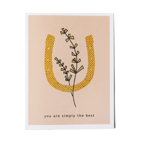You Are Simply The Best Greeting Card Jenni Earle