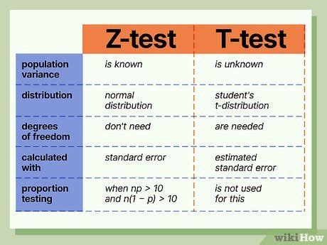 Z Test vs T Test: Key Differences Unveiled