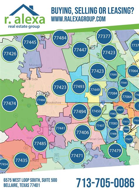 Zip Code Map R Alexa Group Houston Real Estate