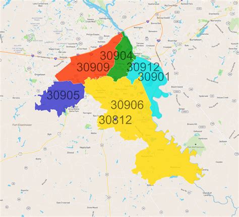 Zip Codes In Augusta