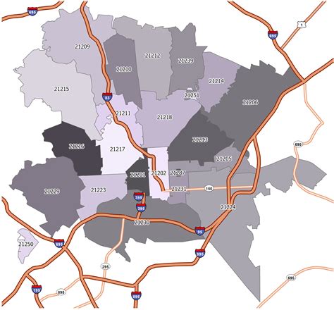 Zip Codes In Baltimore City Maryland